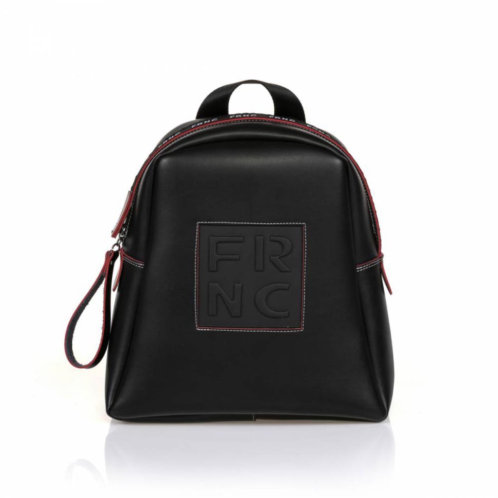 FRNC FRANCESCO Τσάντα Γυναικεία Πλάτης-Backpack 1202 Μαύρο Δέρμα