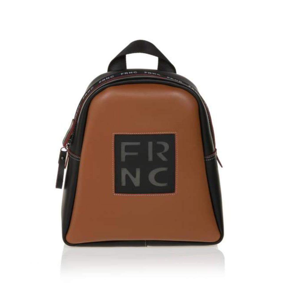 FRNC FRANCESCO Τσάντα Γυναικεία Πλάτης-Backpack 1202 Ταμπά Δέρμα