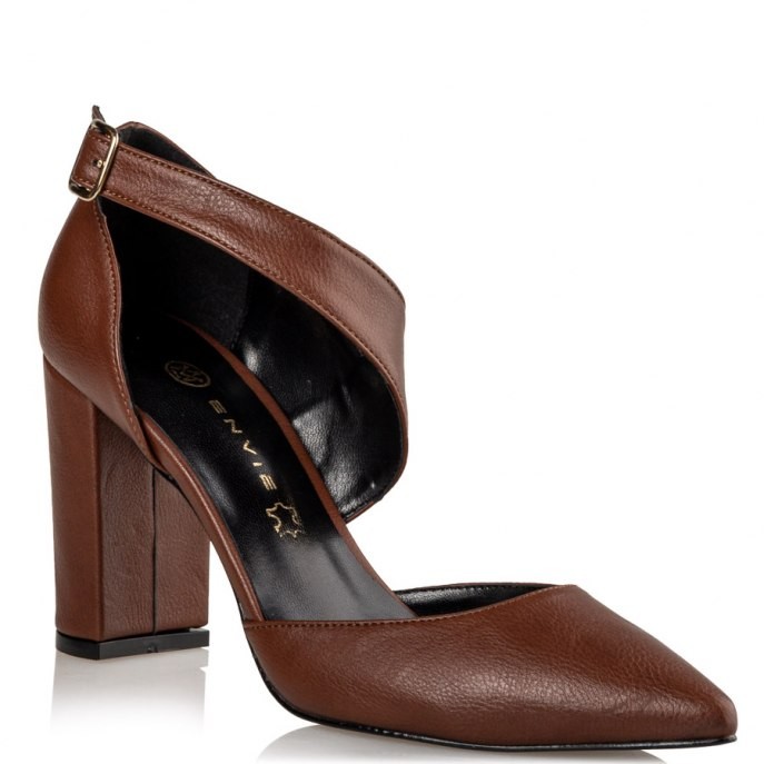 Envie Shoes Γυναικεία Παπούτσια Γόβες E02-12083-26 Κάμελ