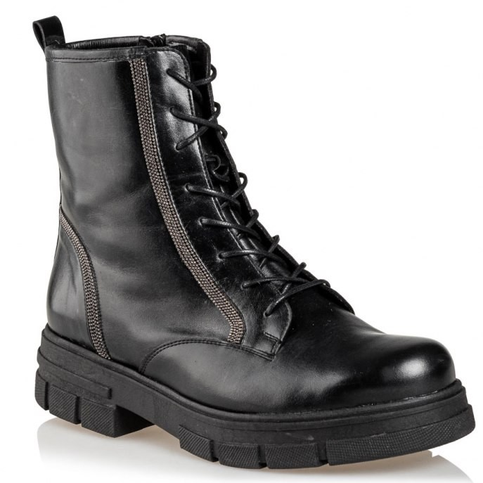 Mairiboo by Envie Shoes Γυναικεία Mποτάκια Αρβυλάκια M03-12540-34 Μαύρο SILVER LINING
