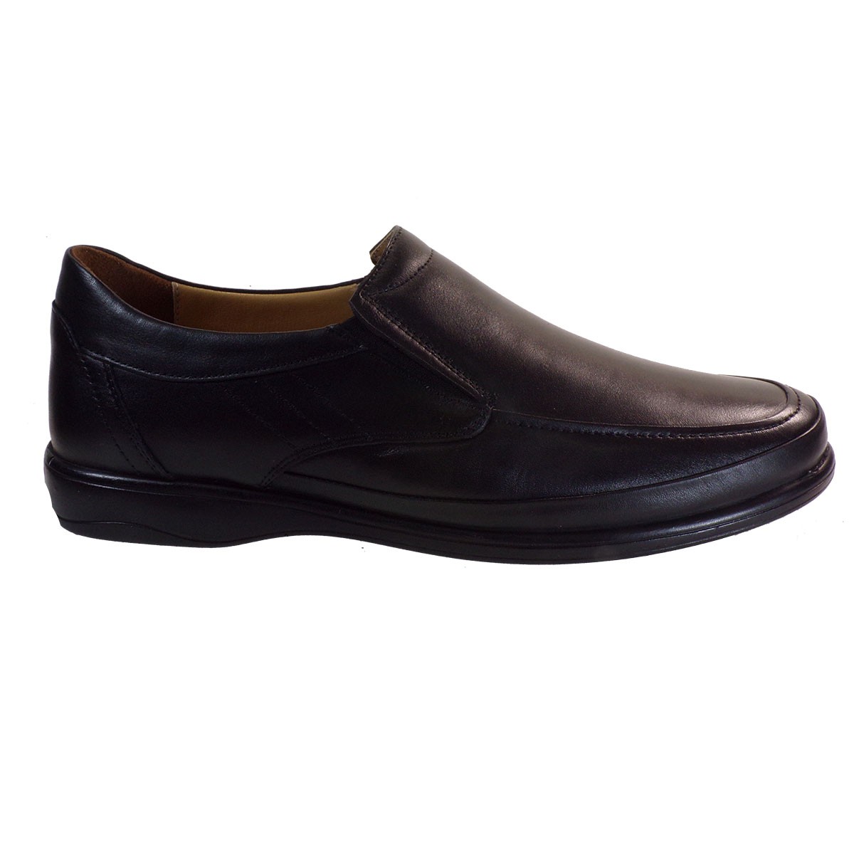 BagiotaShoes Ανδρικά Παπούτσια Δερμάτινα LIDER-1 Μαύρο φωτογραφία