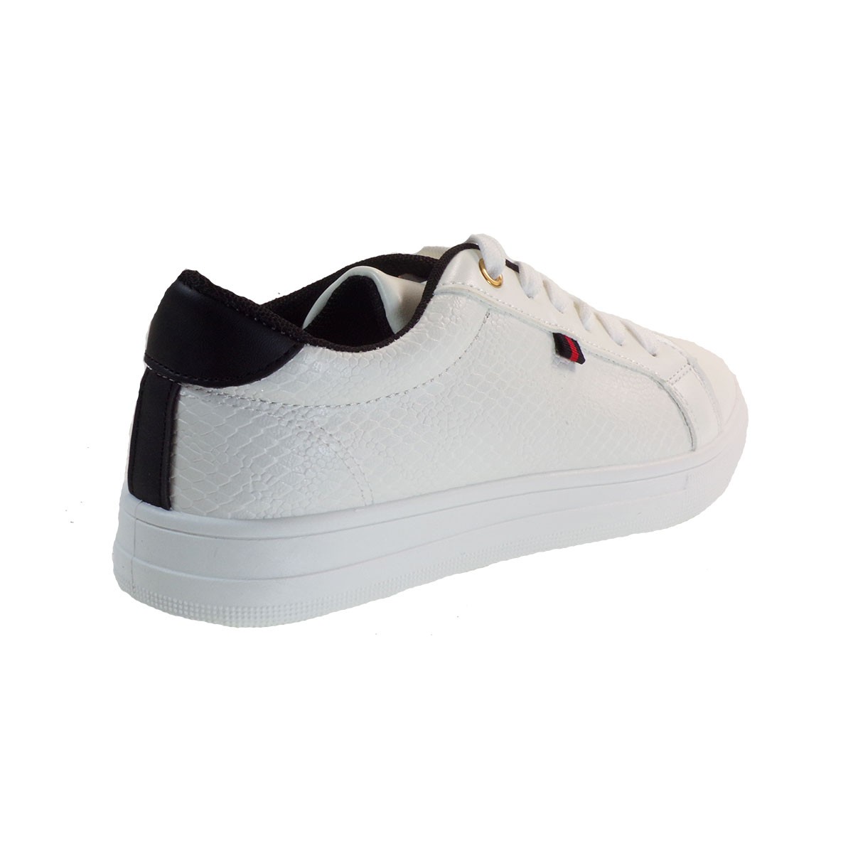 Bagiota Shoes Γυναικεία Παπούτσια Sneakers Αθλητικά BY-0352 Λευκό-Μαύρο φωτογραφία