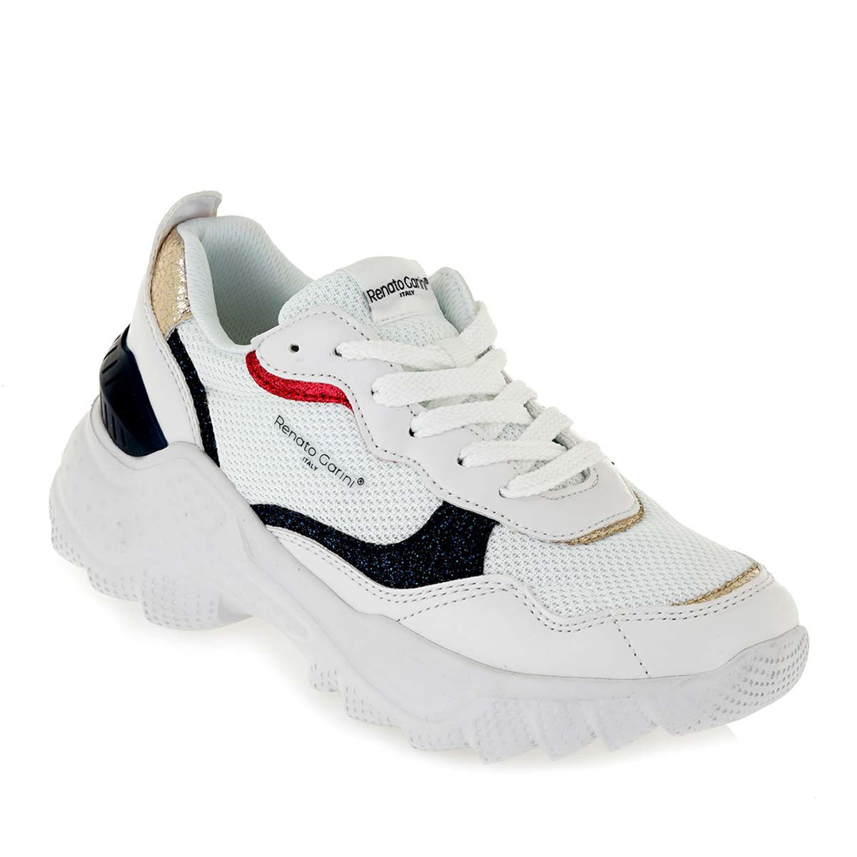 Renato Garini Γυναικεία Παπούτσια Sneakers 358-11358 Λευκό GLITTER M114U358302Q