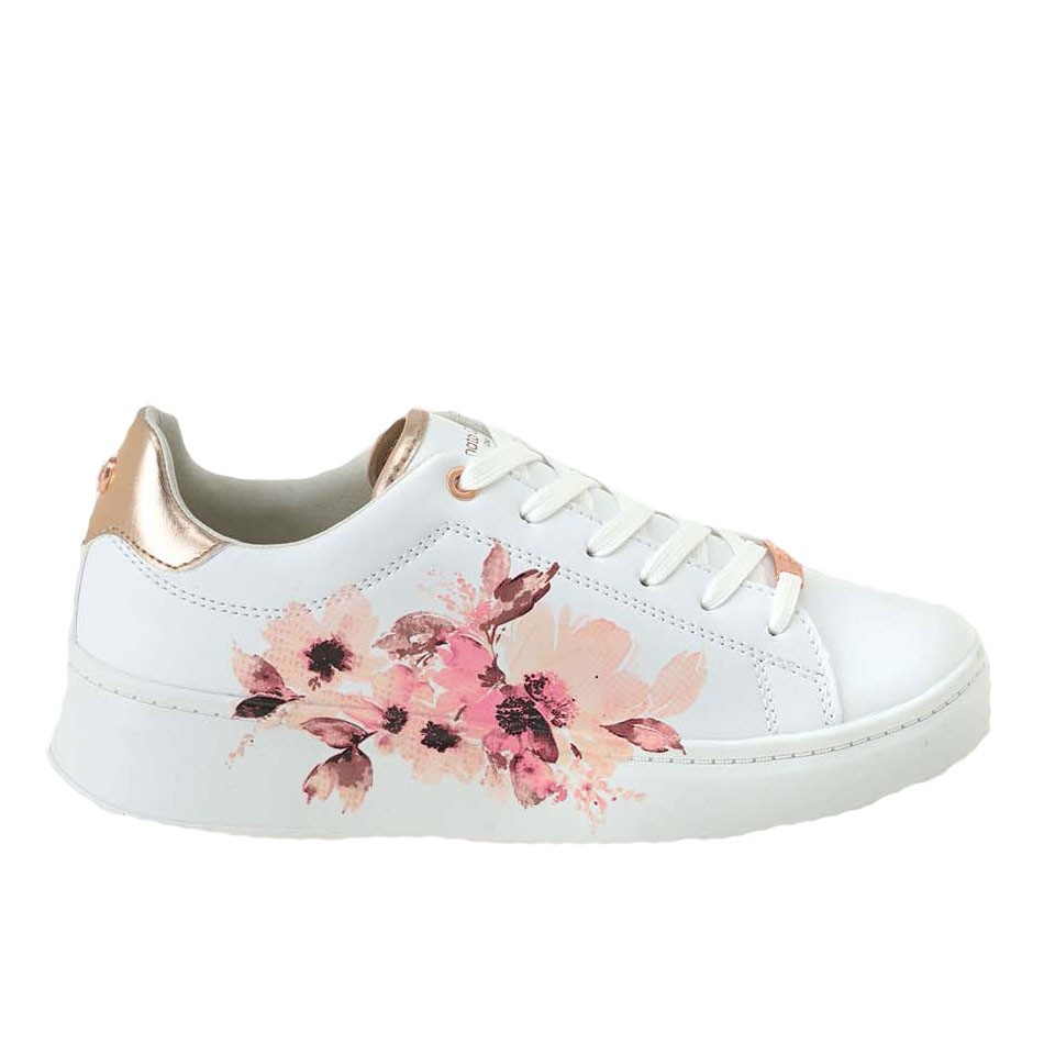 Renato Garini Γυναικεία Παπούτσια Sneakers 219-19WC1219C Λευκό Λουλούδι M157Q2192S38