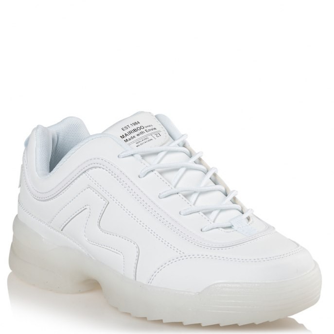 Mairiboo by Envie Shoes Γυναικεία Παπούτσια Sneakers M42-13830-33 Λευκό INVISIBLE
