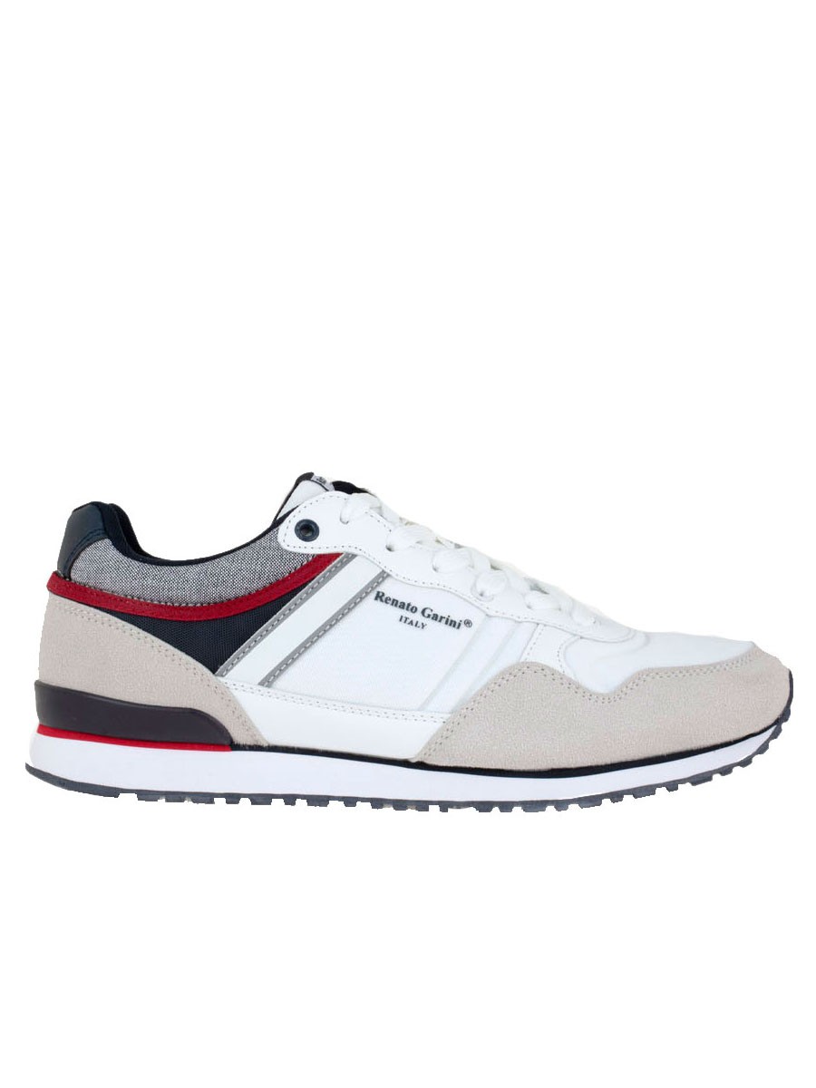 Renato Garini Ανδρικά παπούτσια Sneakers 618 HW-M890618 Λευκό Πάγος Καστόρι M502X6181K22
