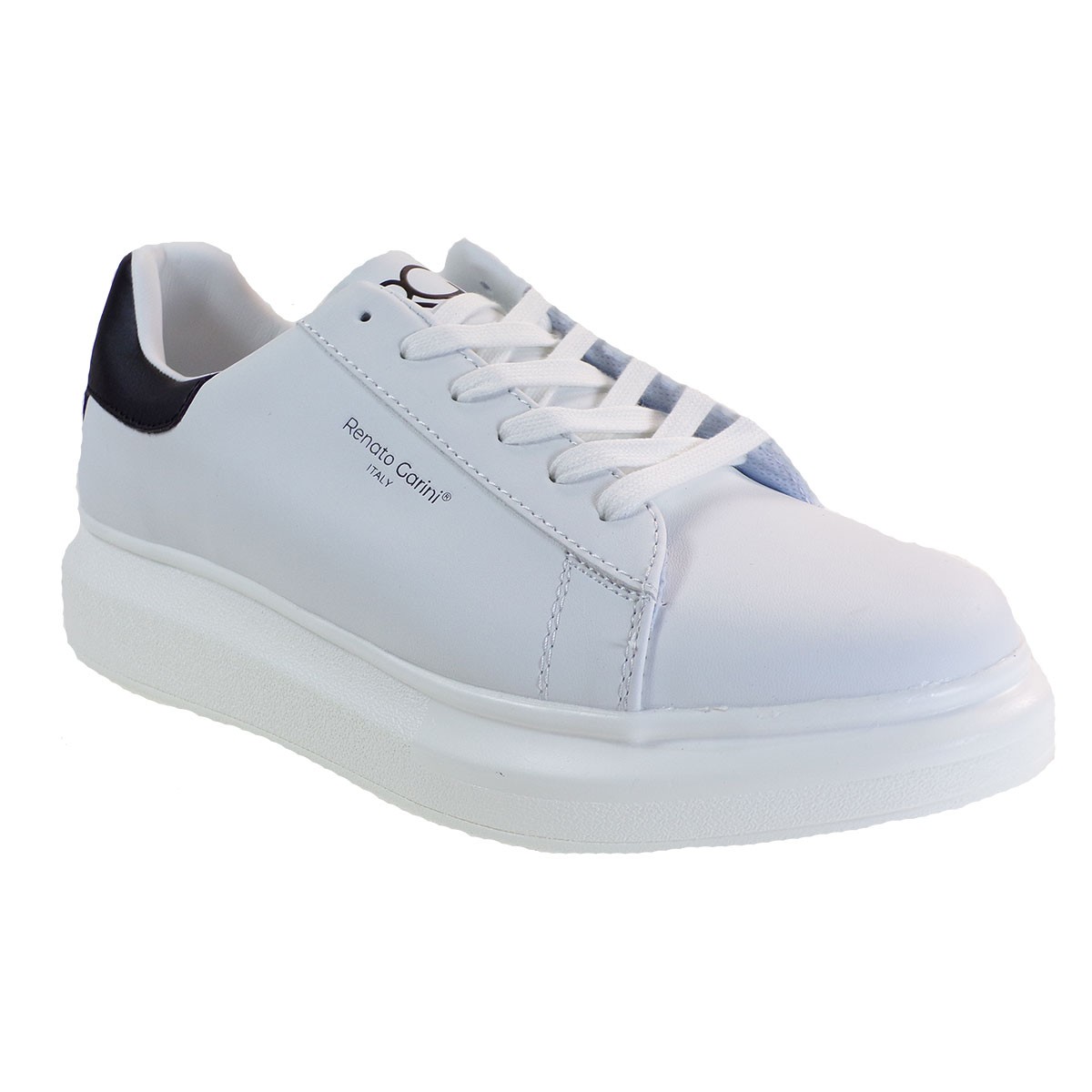 Renato Garini Ανδρικά παπούτσια Sneakers 724-ZS724 Λευκό Mαύρο M57007243483