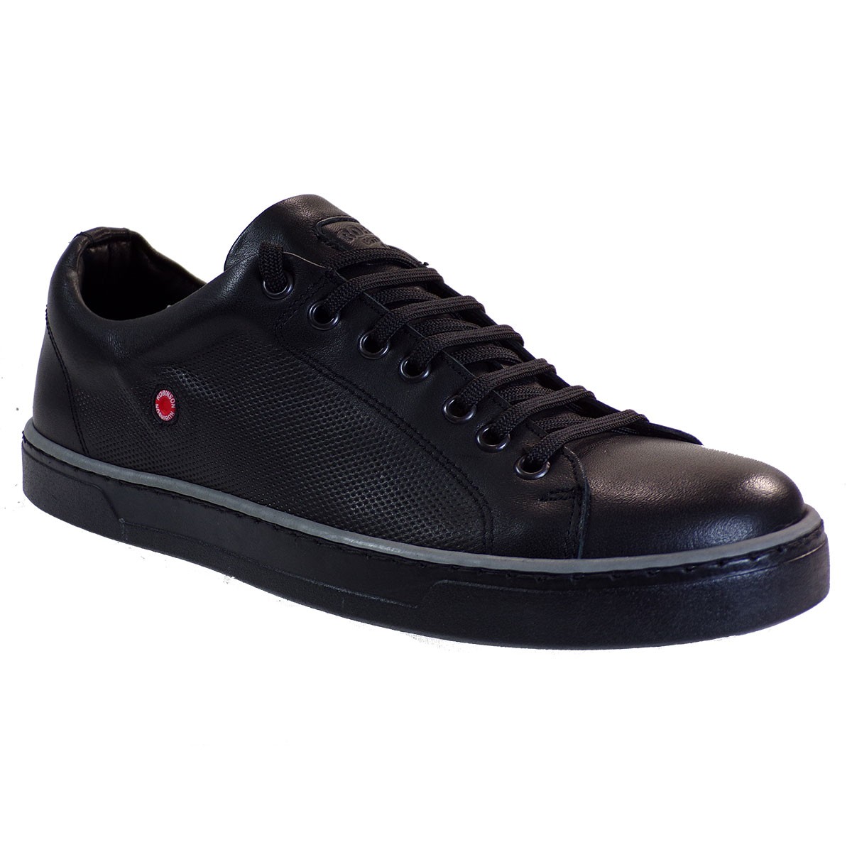 Robinson Ανδρικά Παπούτσια Sneakers 1584 Μαύρο Δέρμα