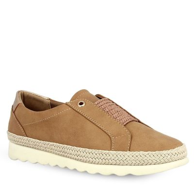 PAREX Γυναικεία Παπούτσια Sneakers SLIP ON 12923006.KM Κάμελ