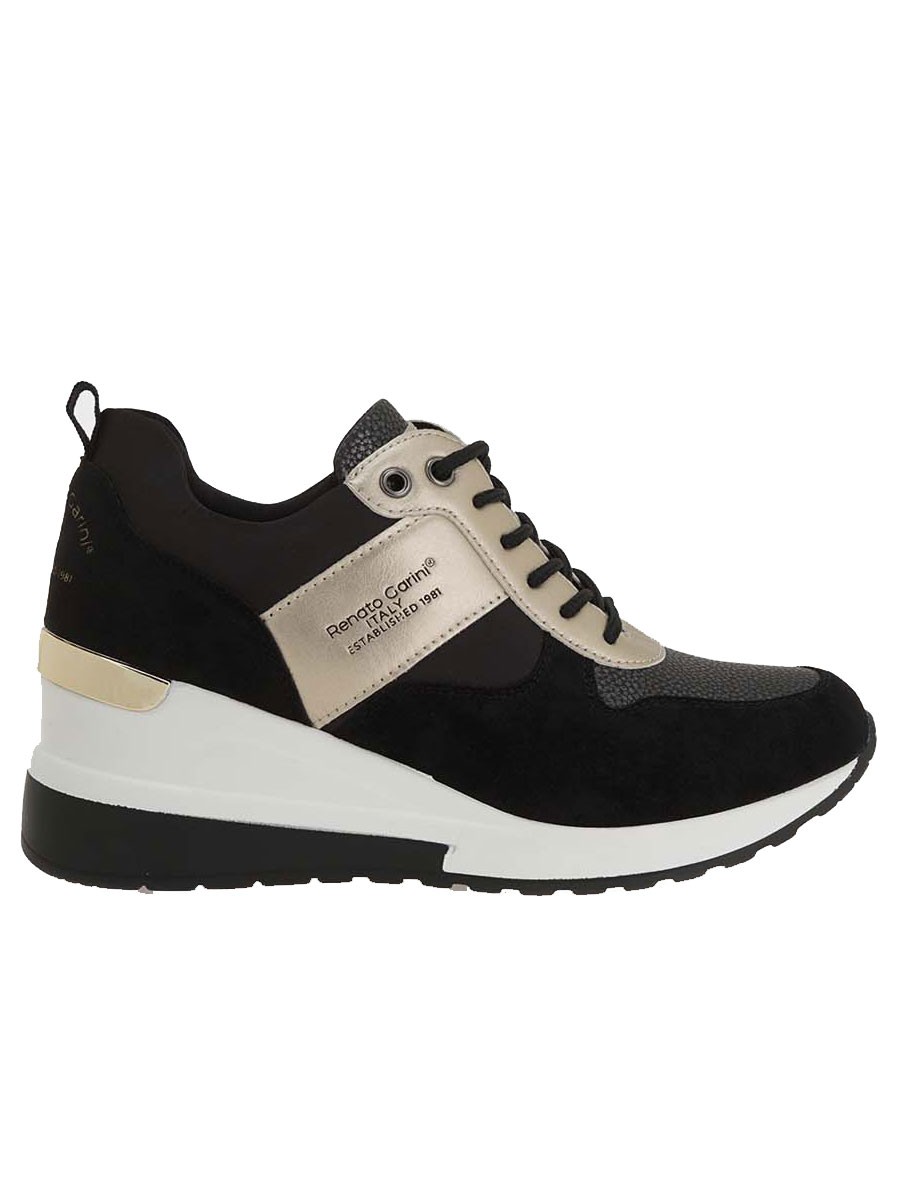 Renato Garini Γυναικεία Παπούτσια Sneakers 342-21RG01 Μαύρο Χρυσό M119R3423340