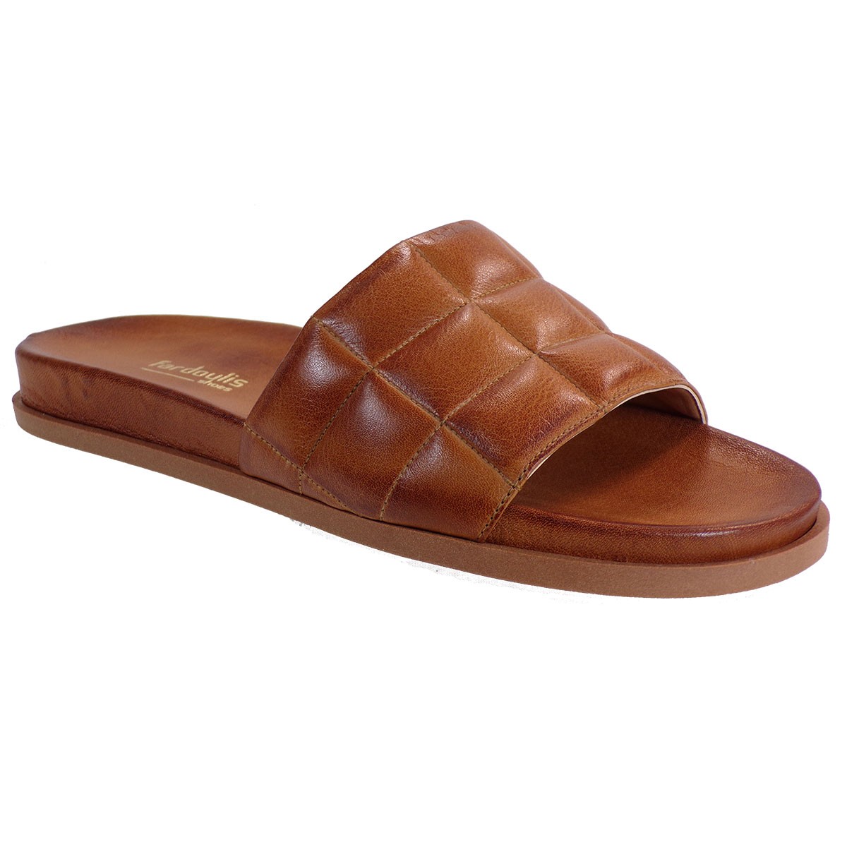 Fardoulis shoes Γυναικείες Παντόφλες 111-47 Ταμπά Δέρμα