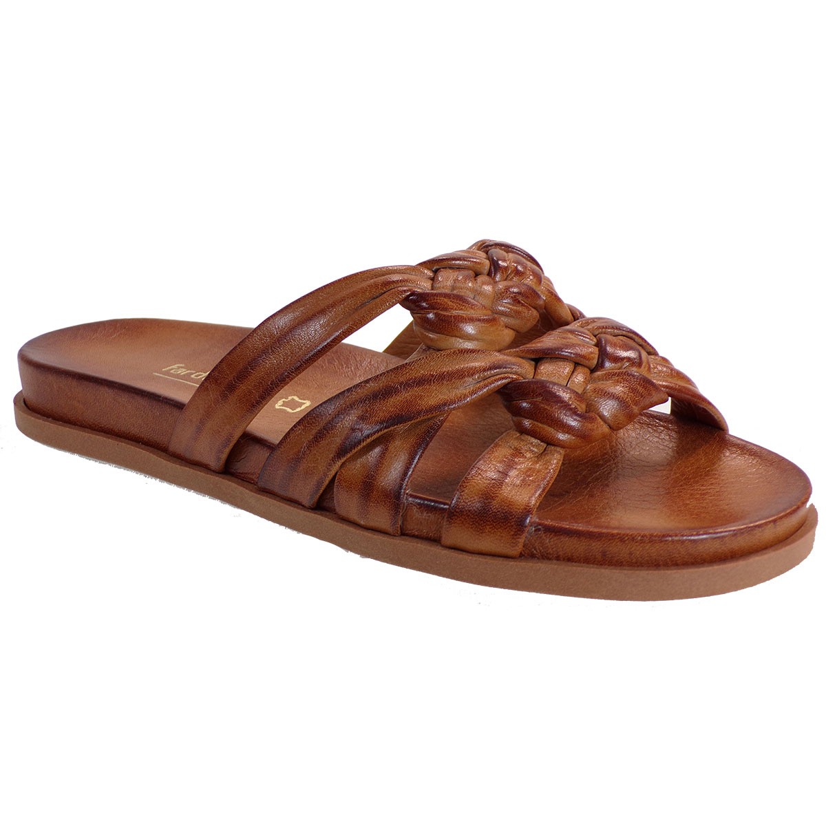 Fardoulis shoes Γυναικείες Παντόφλες 111-41 Ταμπά Δέρμα