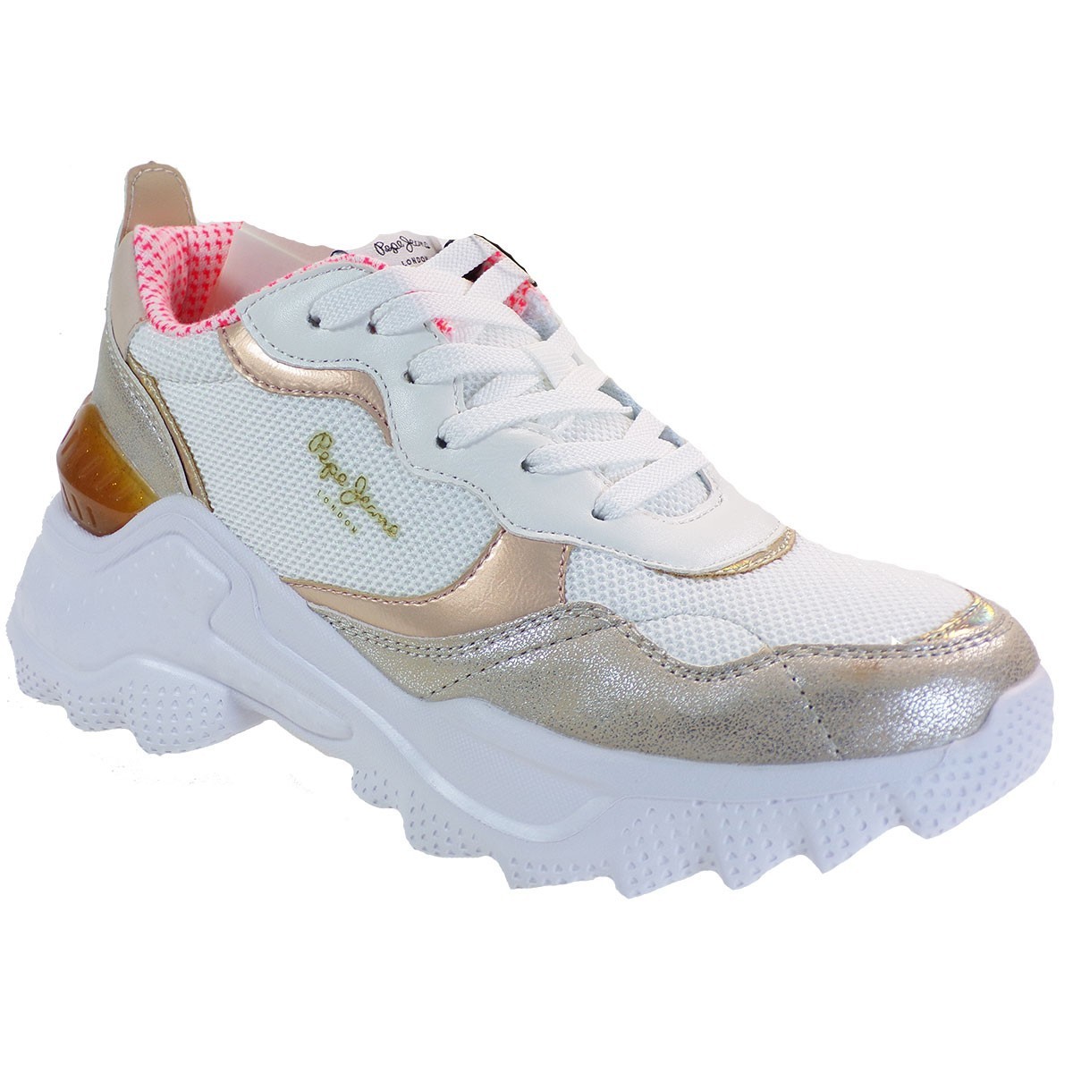 Pepe jeans ECCLES TOP Sneakers Γυναικεία Παπούτσια PLS31167-099 Χρυσό  |Γυναικεία \u0026 Ανδρικά Παπούτσια - BagiotaShoes.gr