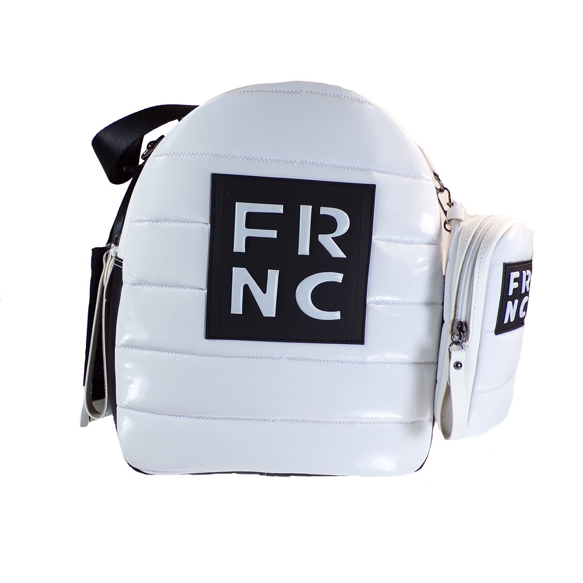 FRNC FRANCESCO Τσάντα Γυναικεία Πλάτης-Backpack-Ώμου 2309 Λευκό Καπιτονέ