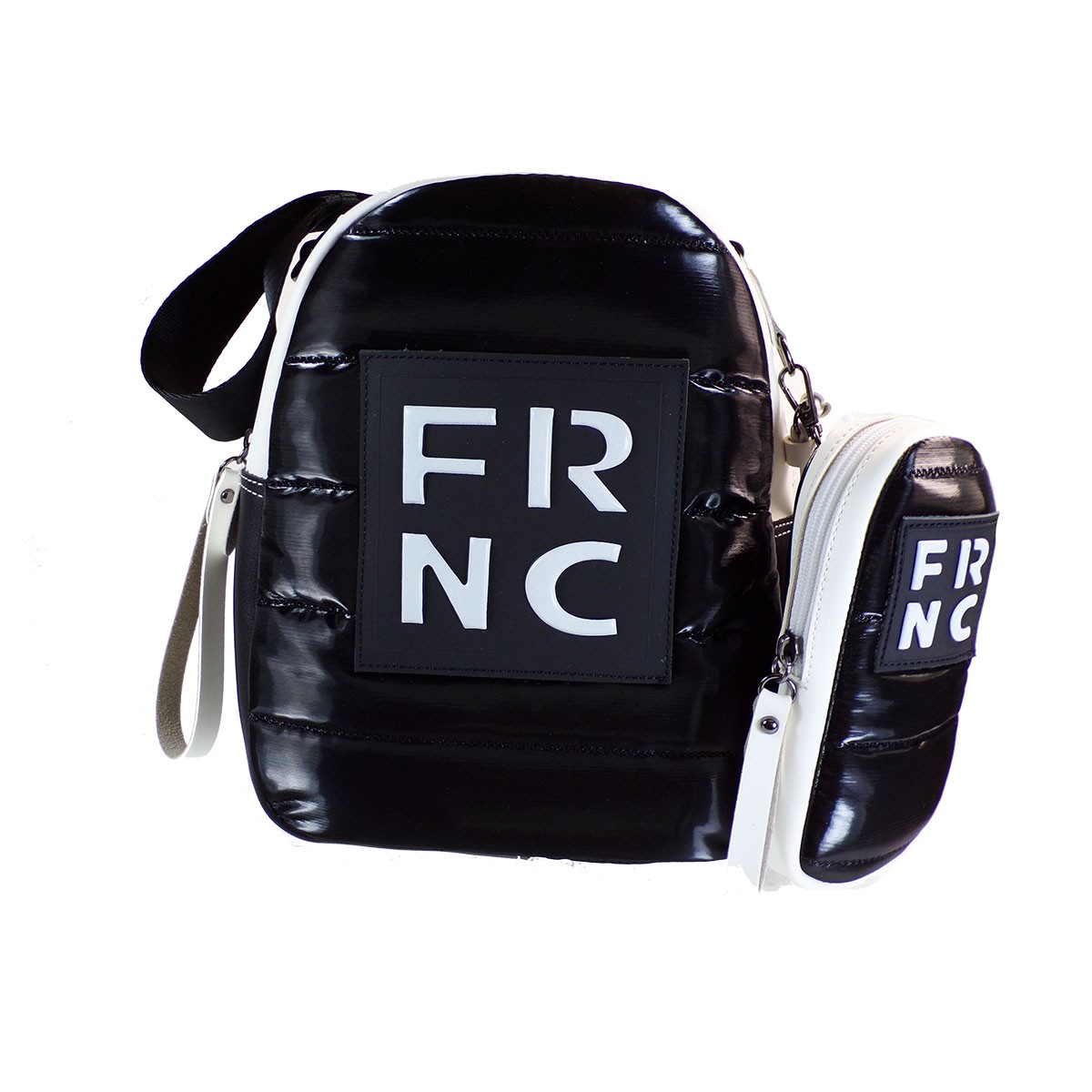 FRNC FRANCESCO Τσάντα Γυναικεία Πλάτης-Backpack-Ώμου 2308 Μαύρο Καπιτονέ