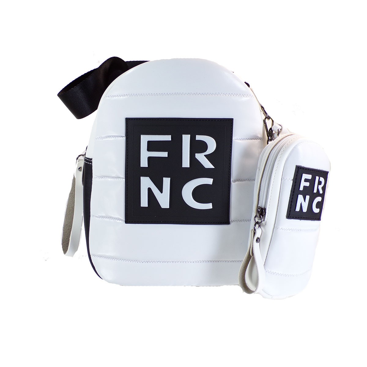 FRNC FRANCESCO Τσάντα Γυναικεία Πλάτης-Backpack-Ώμου 2308 Λευκό Καπιτονέ