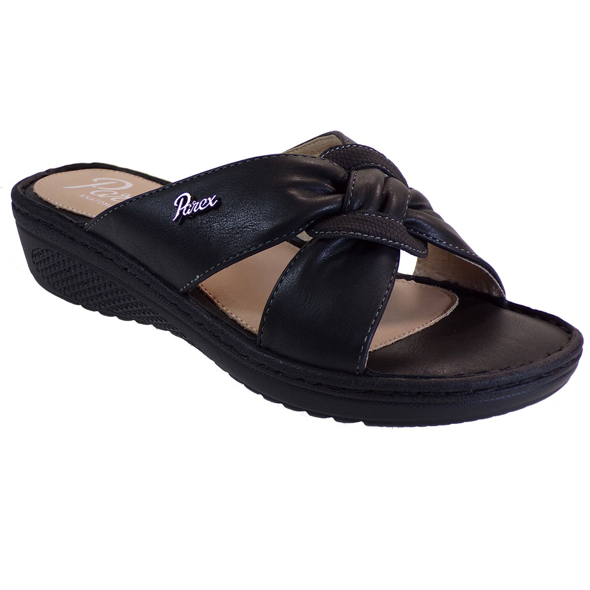 Parex Γυναικείες Παντόφλες Ανατομικές Comfort 12123014.Β Μαύρο