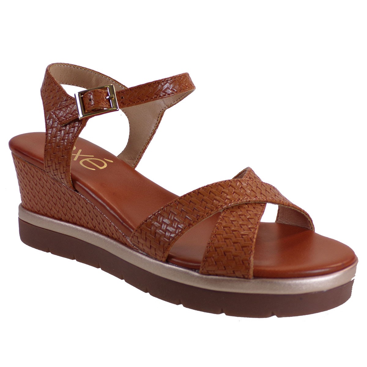 EXE Shoes Γυναικεία Πέδιλα Πλατφόρμες IPANEMA-920 Ταμπά Στάμπα M47009203U52