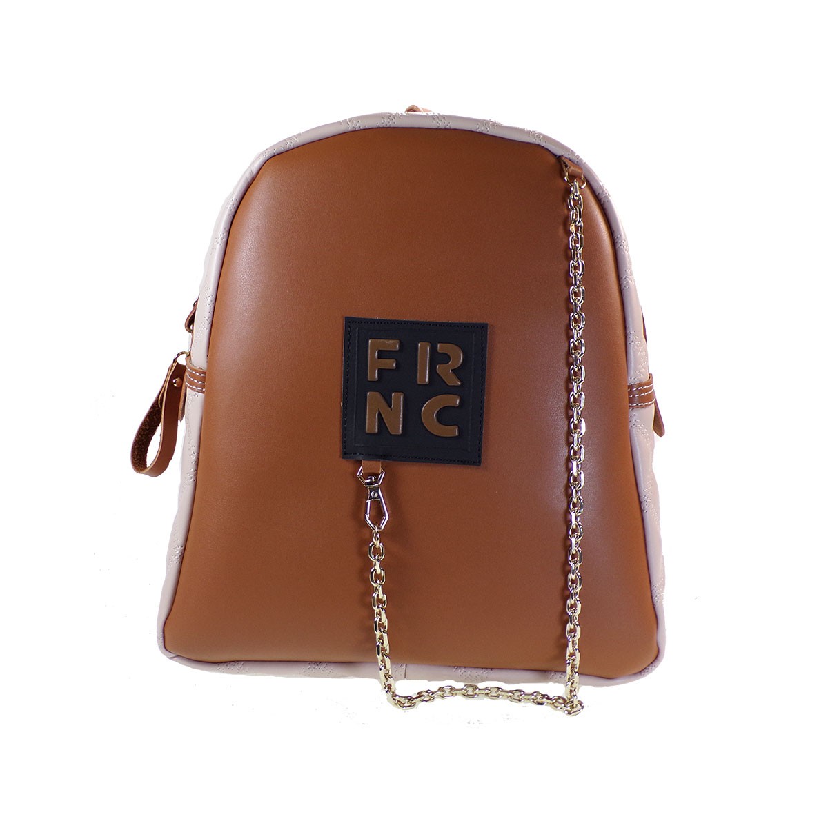 FRNC FRANCESCO Τσάντα Γυναικεία Πλάτης-Backpack 901 Ταμπά Δέρμα