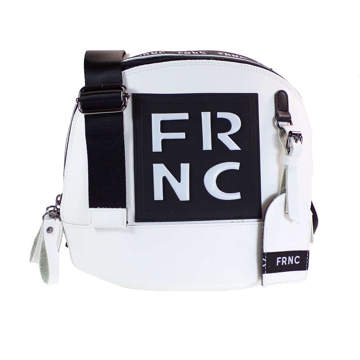 FRNC FRANCESCO Τσάντα Γυναικεία Ώμου-Χιαστί 2103 Λευκό Δέρμα