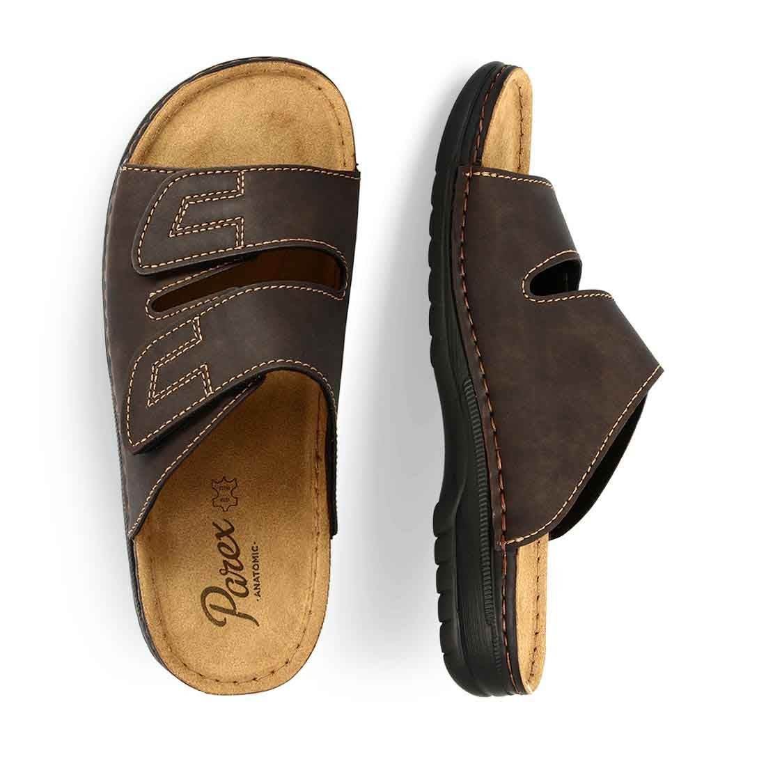 Parex Ανδρικές Παντόφλες Ανατομικές COMFORT 12121015.Κ Καφέ φωτογραφία