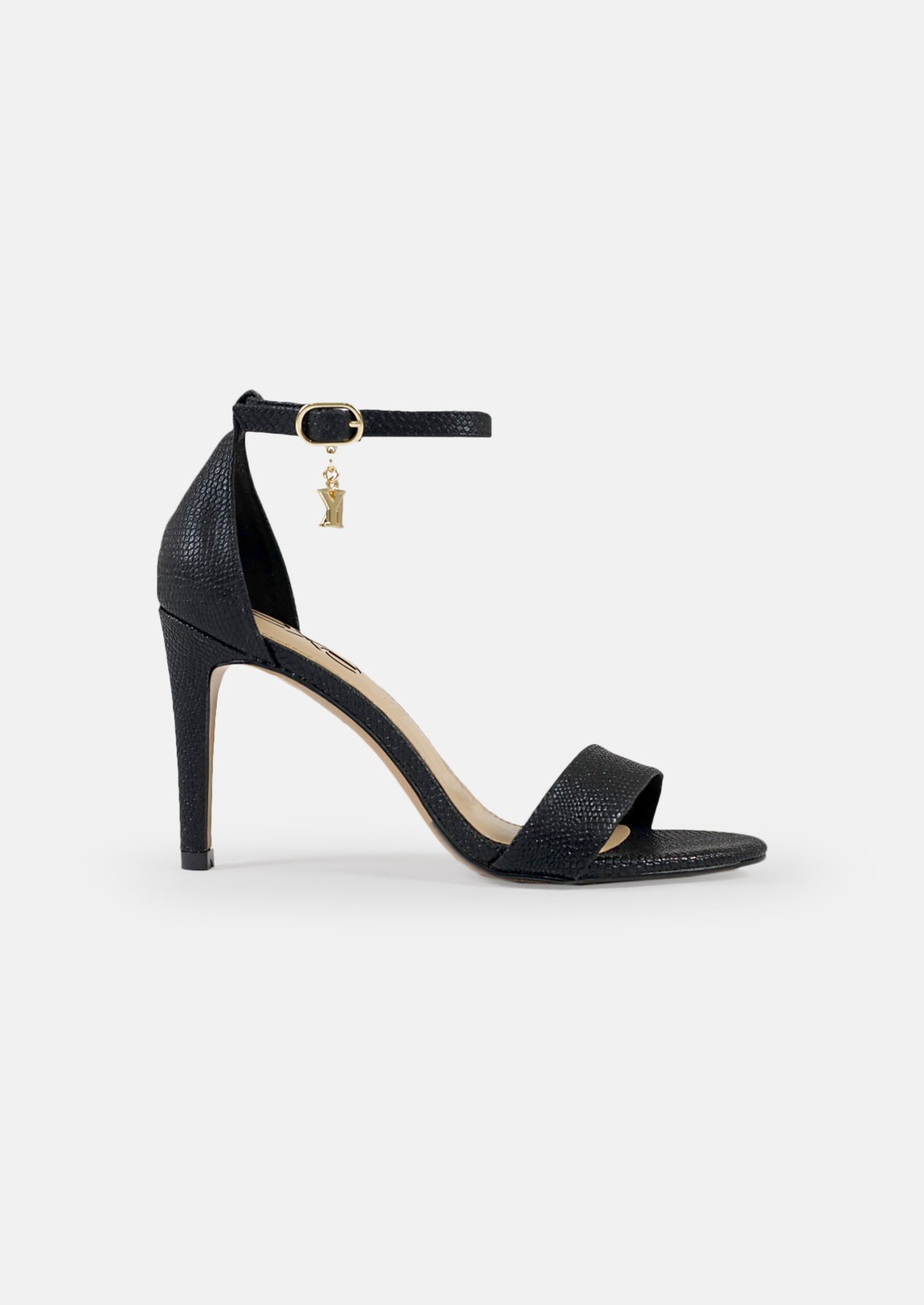 EXE Shoes Πέδιλα Γυναικεία REBECA-931 Μαύρο Φίδι M47009315006