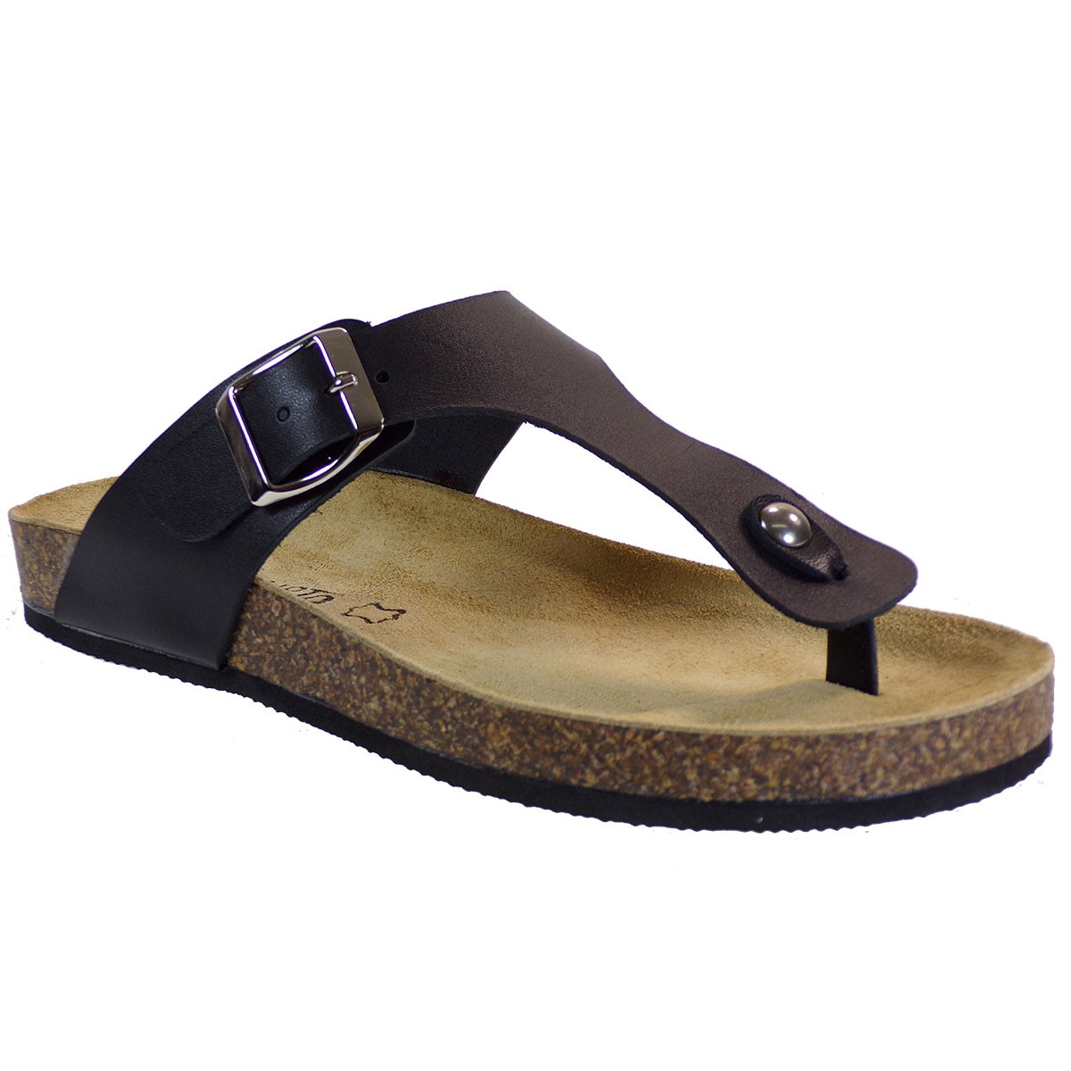 Katia Shoes Anneto Γυναικεία Πέδιλα Παντόφλες Κ66-185 Μαύρο Δέρμα