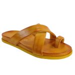 Fardoulis shoes Γυναικείες Παντόφλες 111-51 Κίτρινο Δέρμα