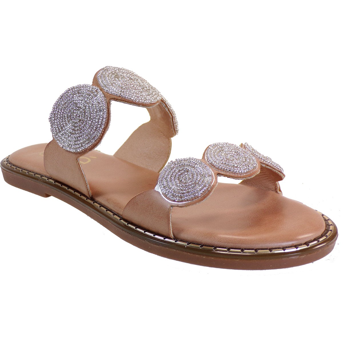EXE Shoes Γυναικεία Παντόφλας ALLISON-112 Καμηλό M47001121417