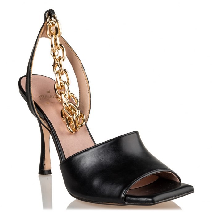 Mairiboo by Envie Shoes Γυναικεία Πέδιλα M03-13910-34 Μαύρο CHAIN CHAIN CHAIN