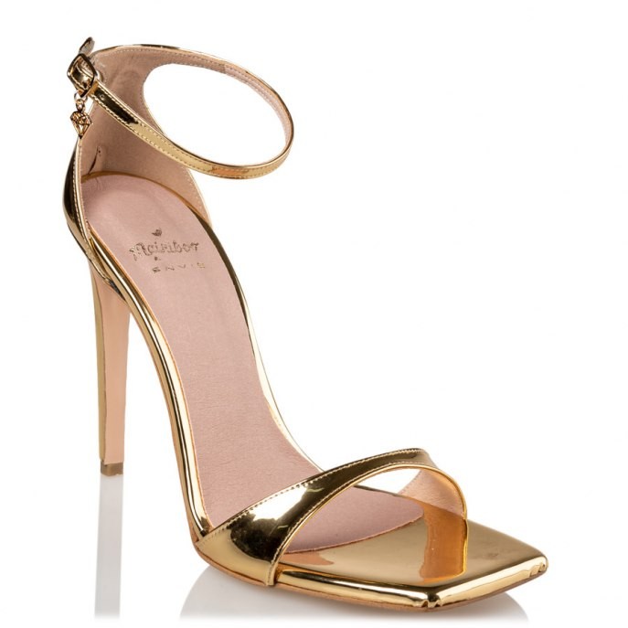 Mairiboo by Envie Shoes Γυναικεία Πέδιλα M03-13920-45 Χρυσό STILETTOS