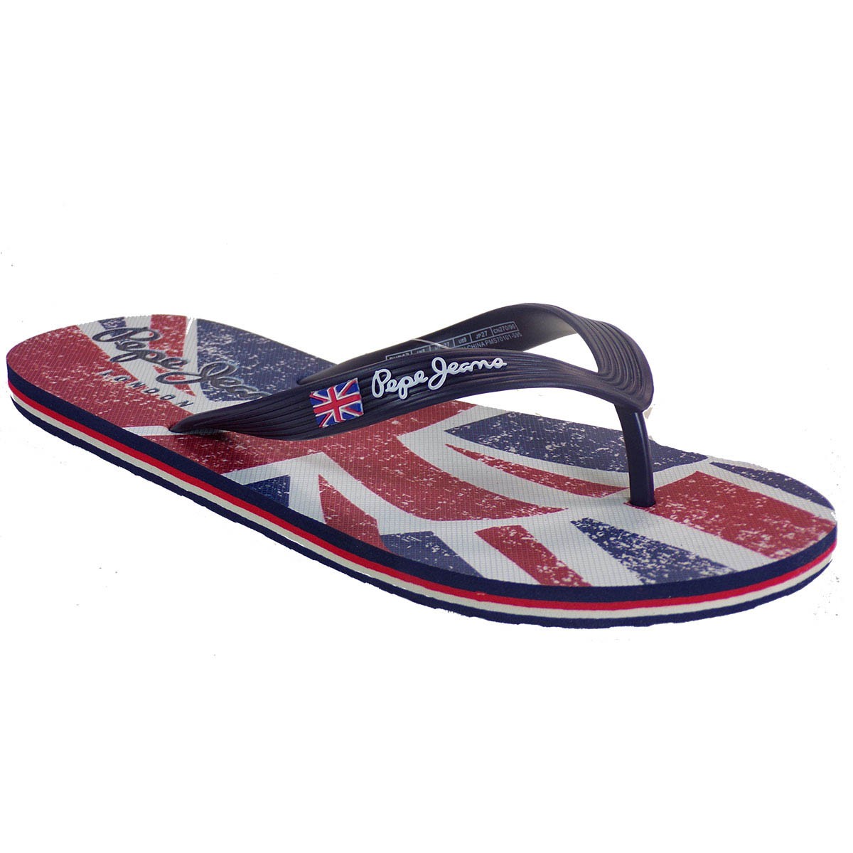 Pepe Jeans HAWI BRITT Ανδρικές Παντόφλες PMS70101-595 Μπλέ