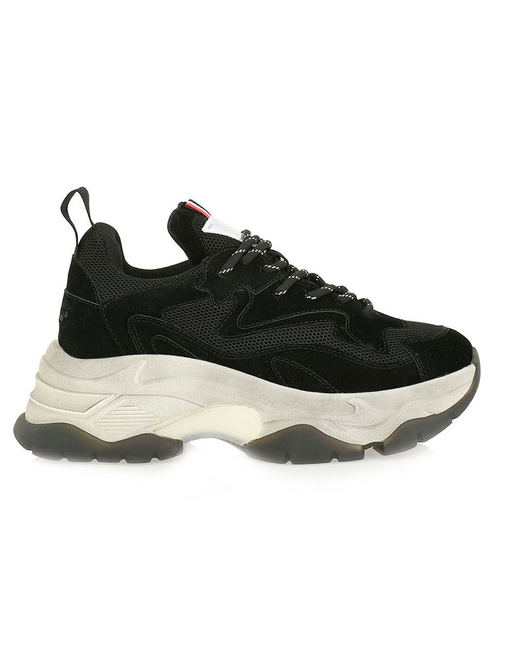 Renato Garini Γυναικεία Παπούτσια Sneakers 145-19R Μαύρο Καστόρι N103R1453004