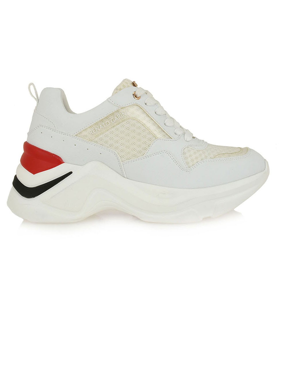 Renato Garini Γυναικεία Παπούτσια Sneakers 617-19R Λευκό- Κόκκινο N119R6173097