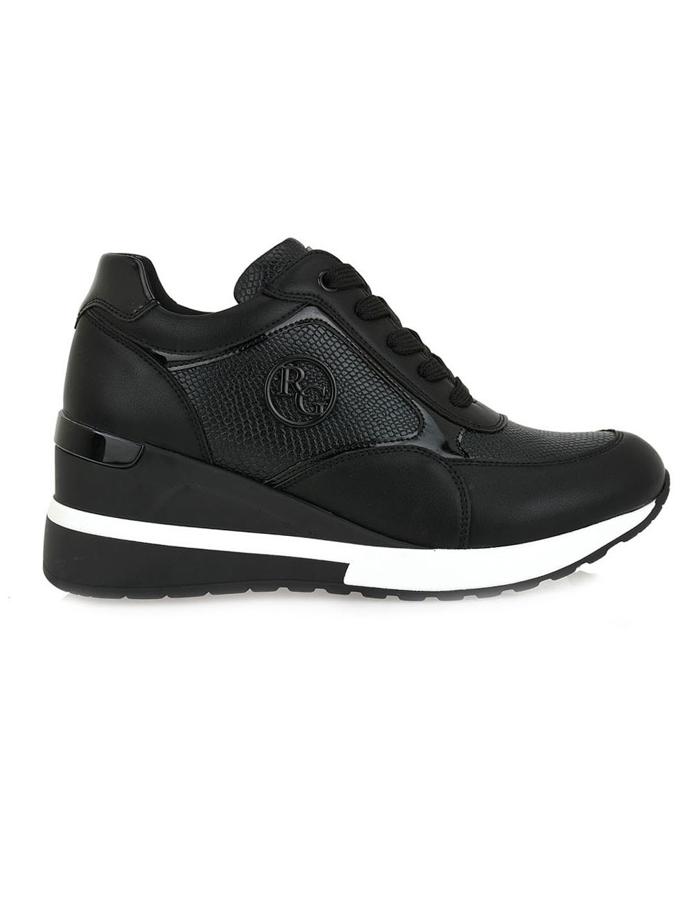 Renato Garini Γυναικεία Παπούτσια Sneakers 929-19R Μαύρο Φίδι N119R929334F