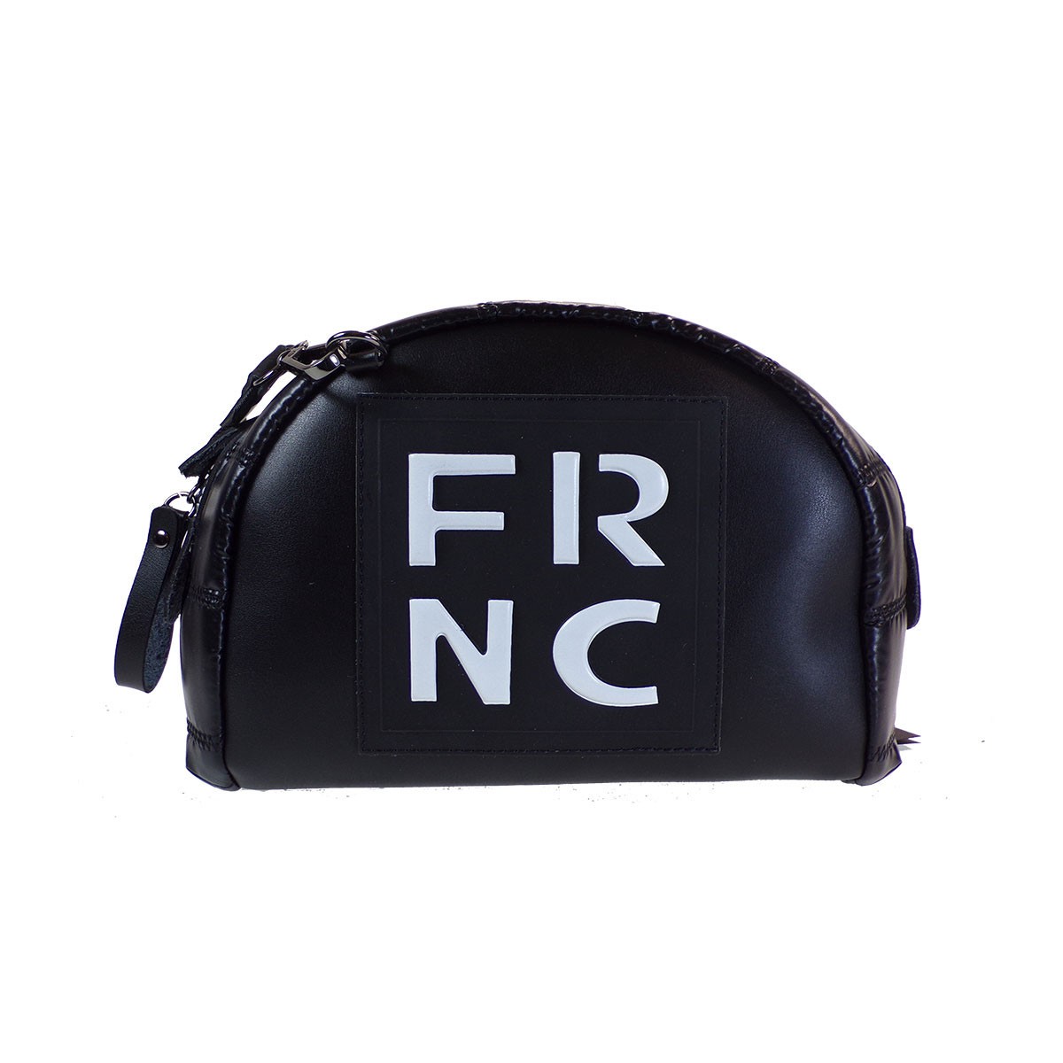 FRNC FRANCESCO Τσάντα Γυναικεία Ώμου-Χιαστί 2400 Μαύρο Δέρμα
