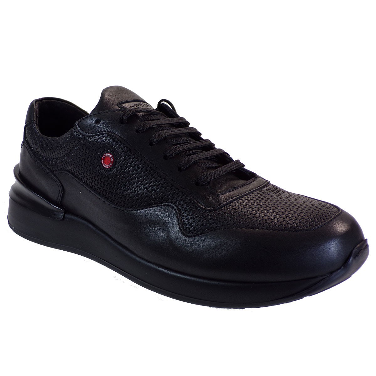 Robinson Ανδρικά Παπούτσια Sneakers 2604 Μαύρο Δέρμα