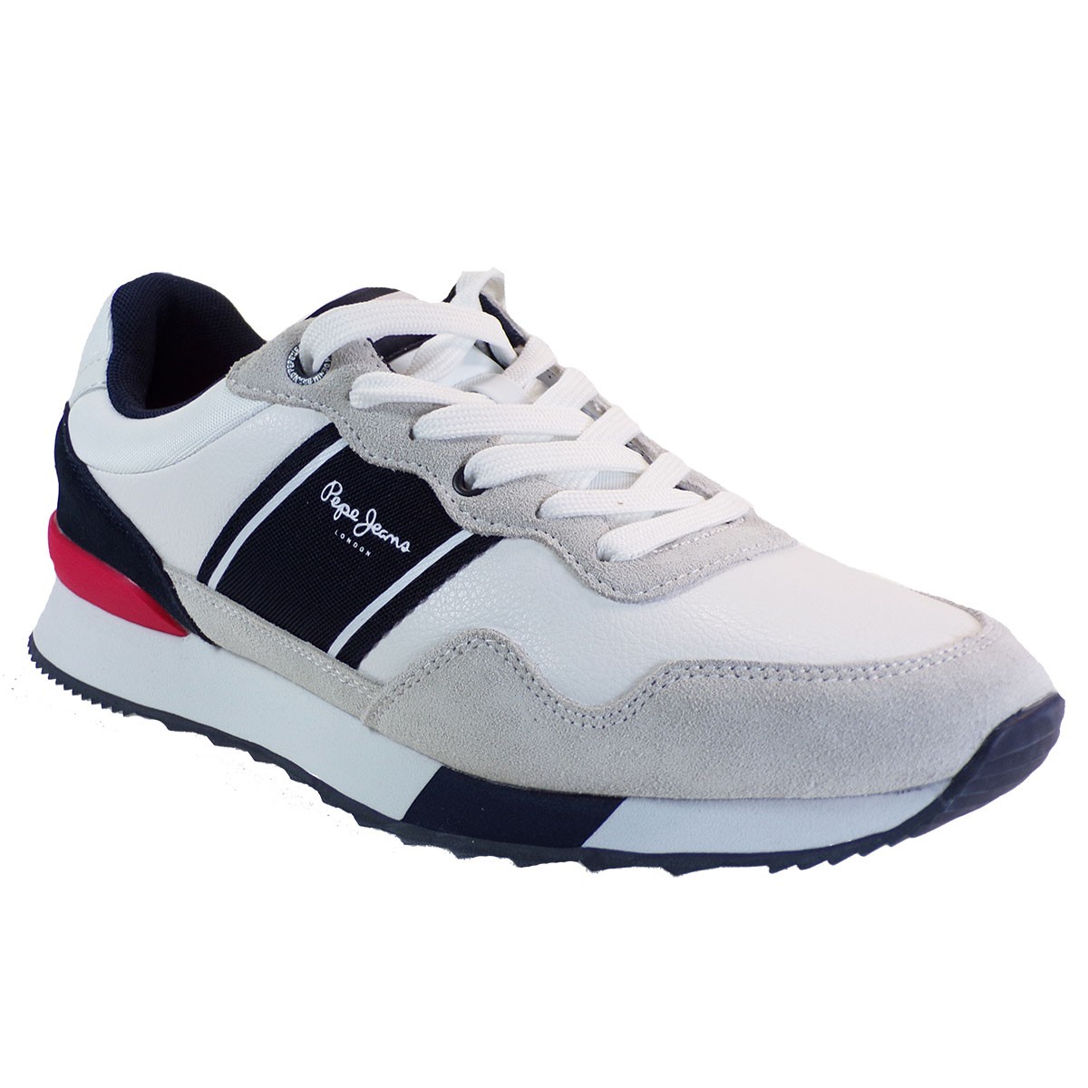 Pepe Jeans CROSS 4 Sneakers Ανδρικά Παπούτσια PMS30757-800 Λευκό