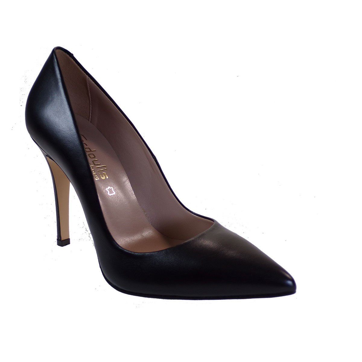 Fardoulis Shoes Γυναικείες Γόβες 1001-00 Μαύρο Δέρμα