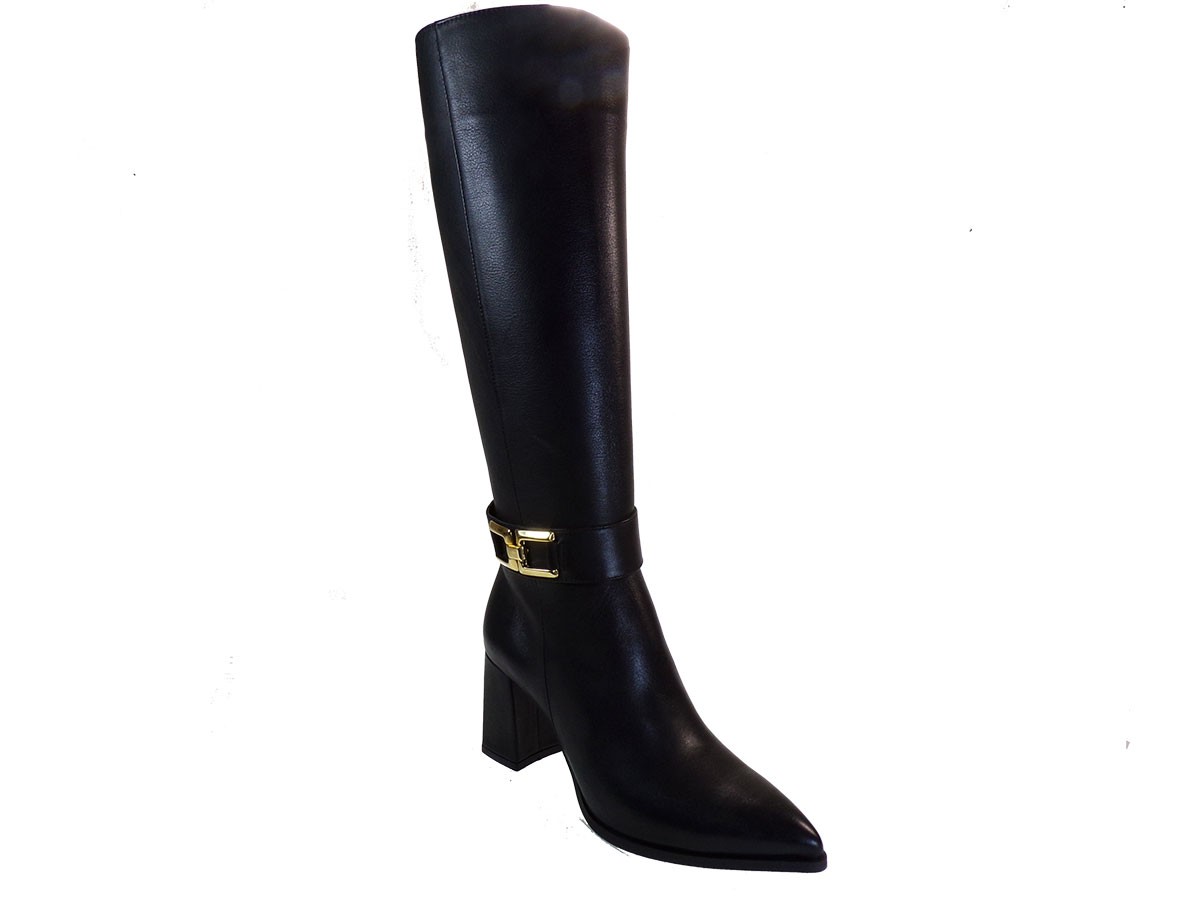 Fardoulis Shoes Γυναικεία Μπότα 751-18Χ Μαύρο Δέρμα