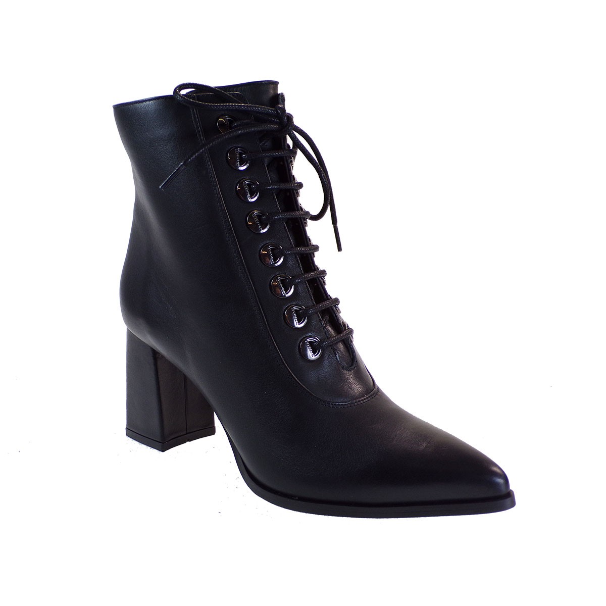 Fardoulis Shoes Γυναικεία Παπούτσια Μποτάκια 751-08Χ Μαύρο Δέρμα