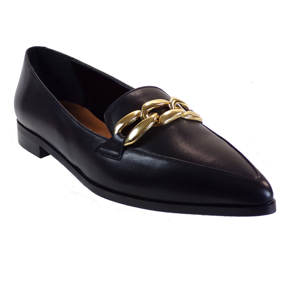 Fardoulis Shoes Γυναικεία Παπούτσια LOAFERS 101-29 Μαύρο Δέρμα