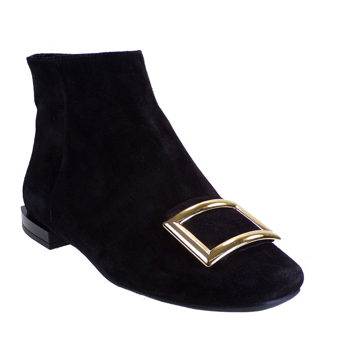 UTOPIA Γυναικεία Παπούτσια Μποτάκια U52-007 Μαύρο Δέρμα Καστόρι