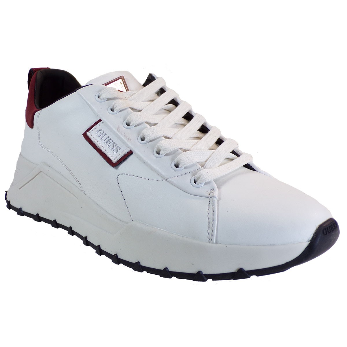GUESS Sneakers Ανδρικά Παπούτσια LUCCA FMLUC8LEA12-OFFRU Λευκό