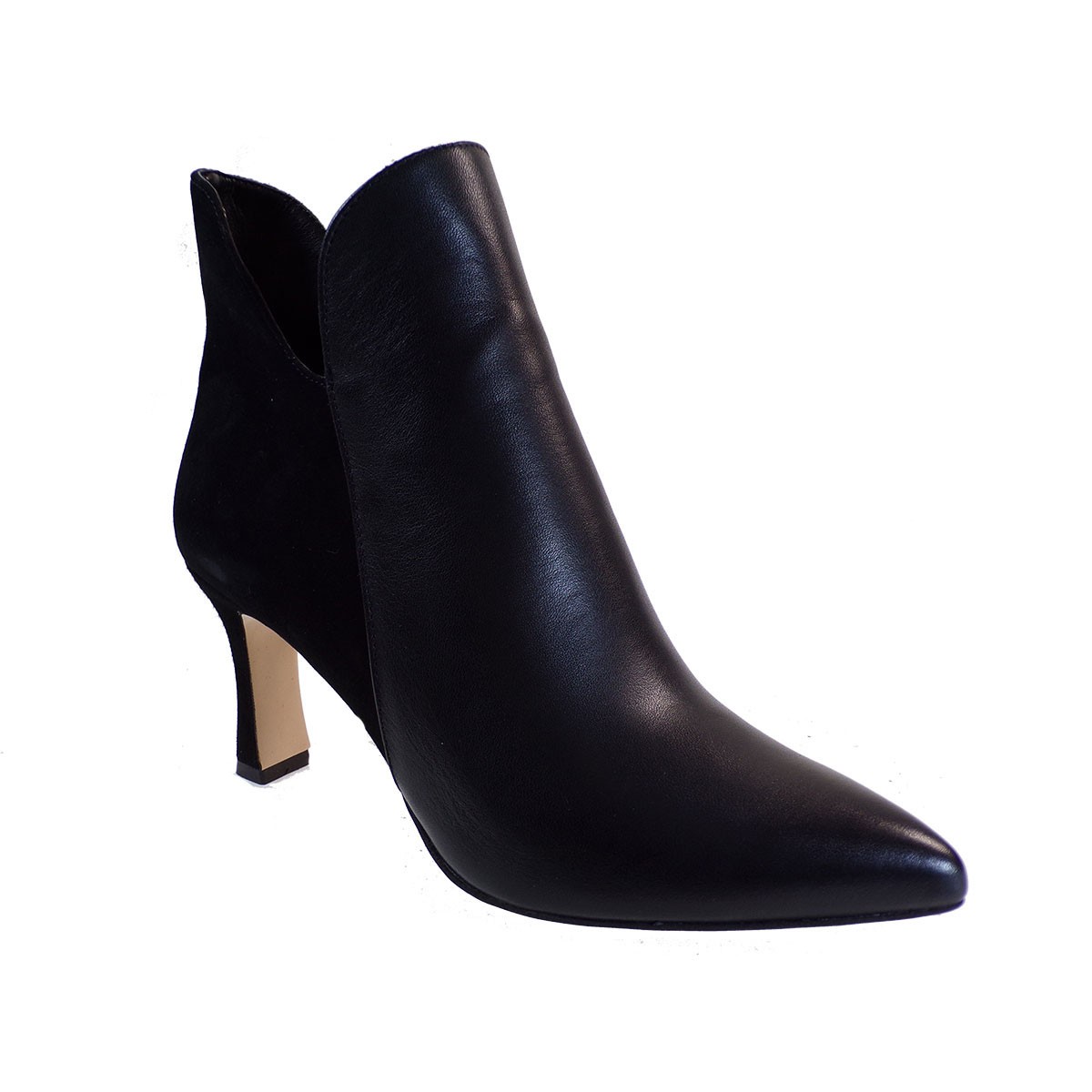 Fardoulis Shoes Γυναικεία Παπούτσια Μποτάκια 751-05Λ Μαύρο Δέρμα Καστόρι