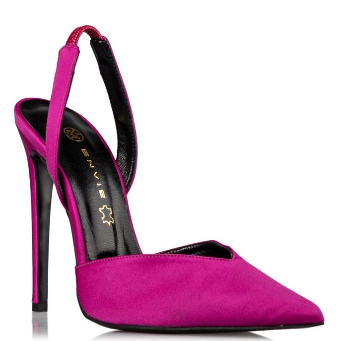 Envie Shoes Γυναικεία Παπούτσια Γόβες E02-14117-54 Φούξια Σατέν