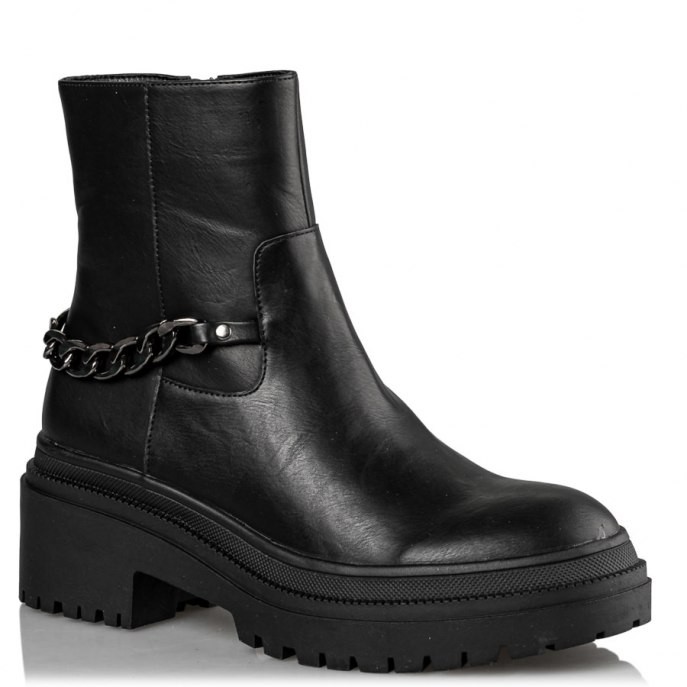 Mairiboo by Envie Shoes Γυναικεία Mποτάκια Αρβυλάκια M17-14902-34 Μαύρο LOCKED UP