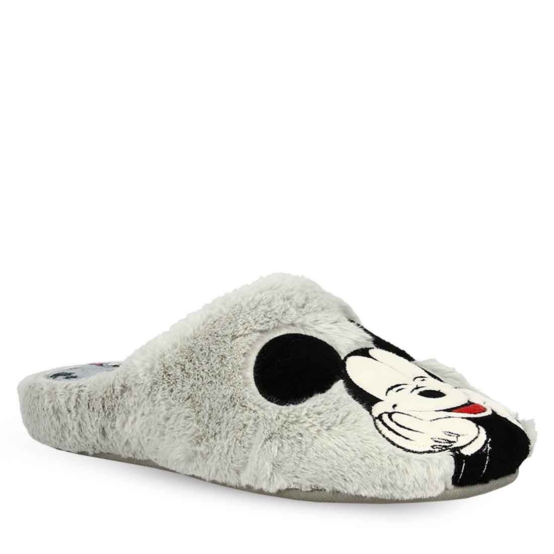 Parex Γυναικείες Παντόφλες Mickey & Minnie Disney 10124048.GR Γκρί
