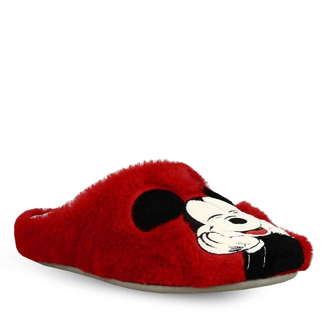 Parex Γυναικείες Παντόφλες Mickey & Minnie Disney 10124048.R Κόκκινο
