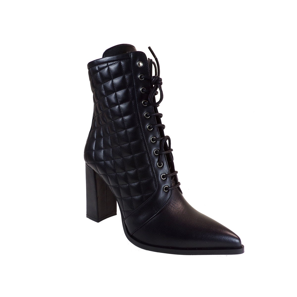 Fardoulis Shoes Γυναικεία Παπούτσια Μποτάκια 951-01Χ Μαύρο Δέρμα